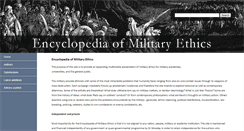 Desktop Screenshot of militaryethics.org