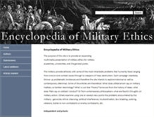 Tablet Screenshot of militaryethics.org